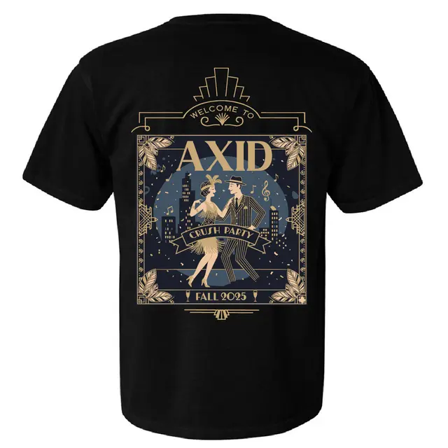 Alpha Xi Delta Art Deco Dance Theme Date Party Shirt 2