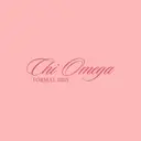 Chi Omega Elegant Script Formal Shirt in Pink