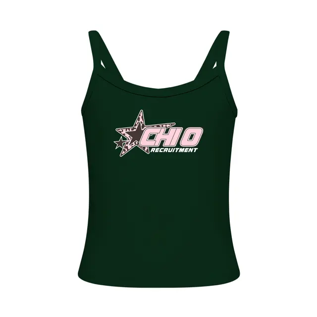 Chi Omega Star Graphic PR Tank 2
