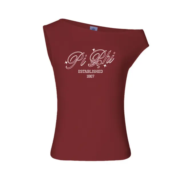 Pi Beta Phi Hand Drawn Lettering PR Tank 2