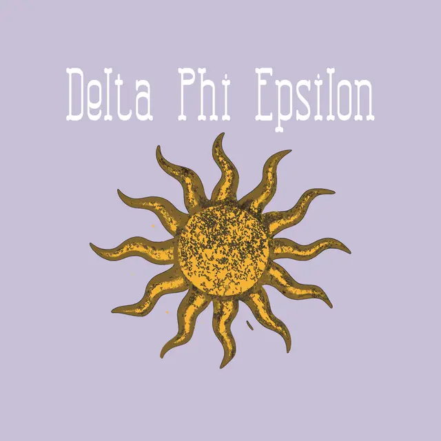 Delta Phi Epsilon Sunburst Graphic PR Tank