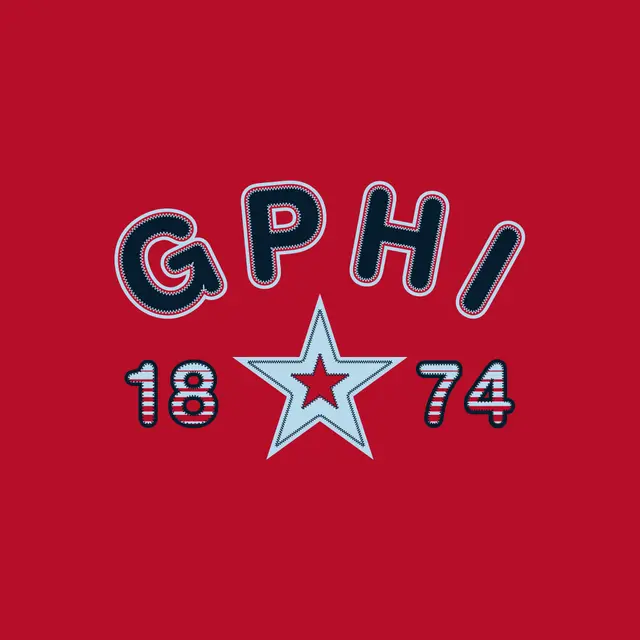 Gamma Phi Beta Bold Star Design PR Shirt