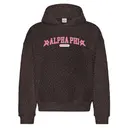 Alpha Phi Star Accents Leopard Pattern Recruitment Hoodie 2