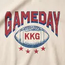 Kappa Kappa Gamma Stacked Lettering Football Game Day Crewneck