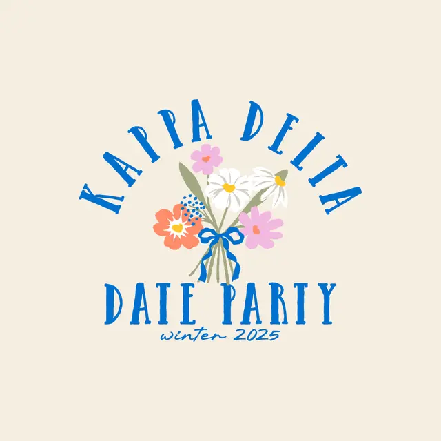 Kappa Delta Floral Bouquet Date Party Hoodie