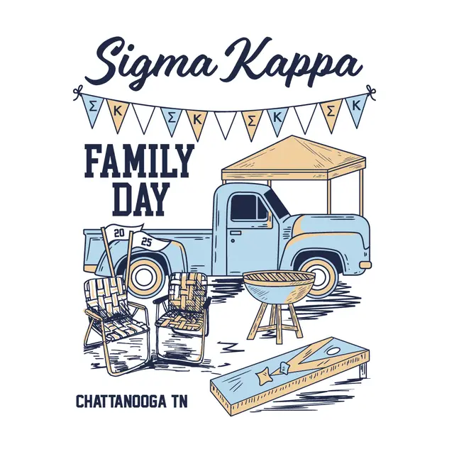 Sigma Kappa Vintage Tailgate Truck Parent's Weekend Shirt