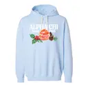 Alpha Chi Omega Festive Orange and Pine Cone PR Hoodie 2