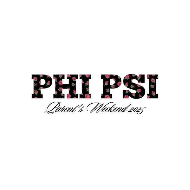 Phi Kappa Psi Floral Text Parent's Weekend Crewneck