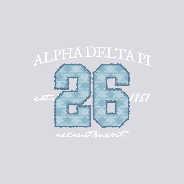 Alpha Delta Pi Plaid Numbers Recruitment Tanks