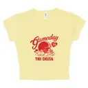 Delta Delta Delta Bunny and Helmet Game Day Shirt 2