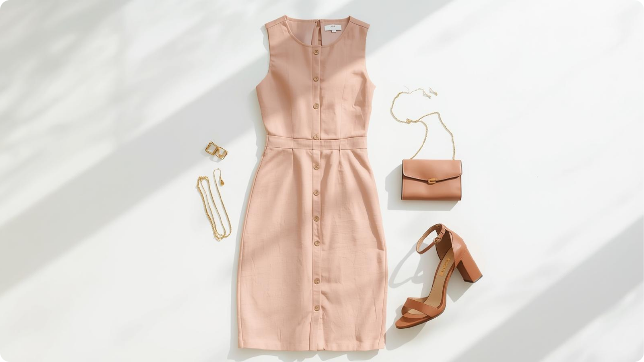 Sisterhood round outfit inspo including a midi dress and bag