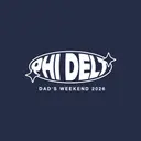 Phi Delta Theta Starry Oval Text Dad's Weekend Crewneck