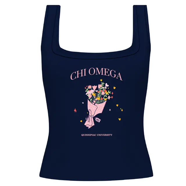 Chi Omega Floral Bouquet PR Tank 2
