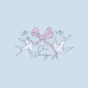 Chi Omega Bow and Birds Big Little Reveal Shirt