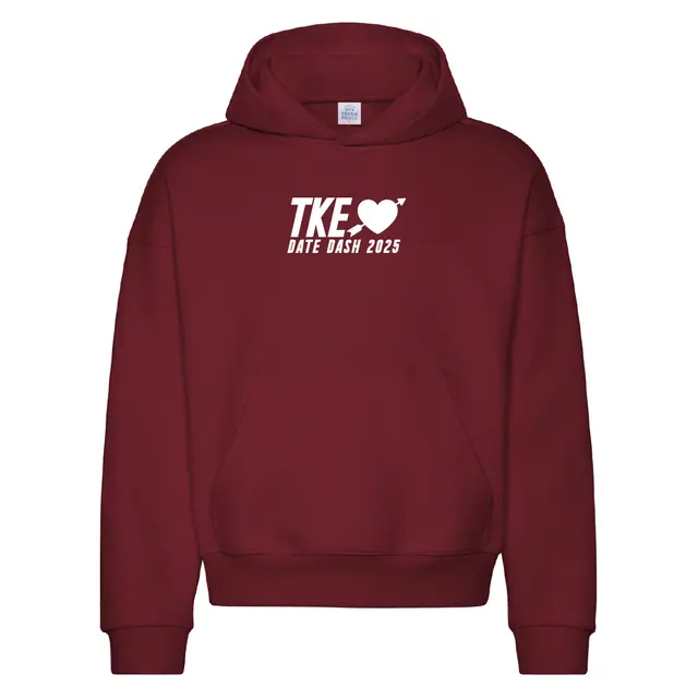 Tau Kappa Epsilon Heart Arrow Date Dash Hoodie 2