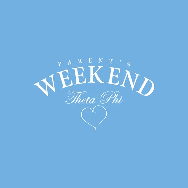 Theta Phi Alpha Elegant Script Parent's Weekend Shirt