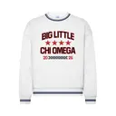 Chi Omega Bold Block Text Big Little Reveal Crewneck 2