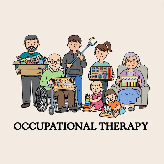 Occupational Therapy Club Family Illustration PR Sweater