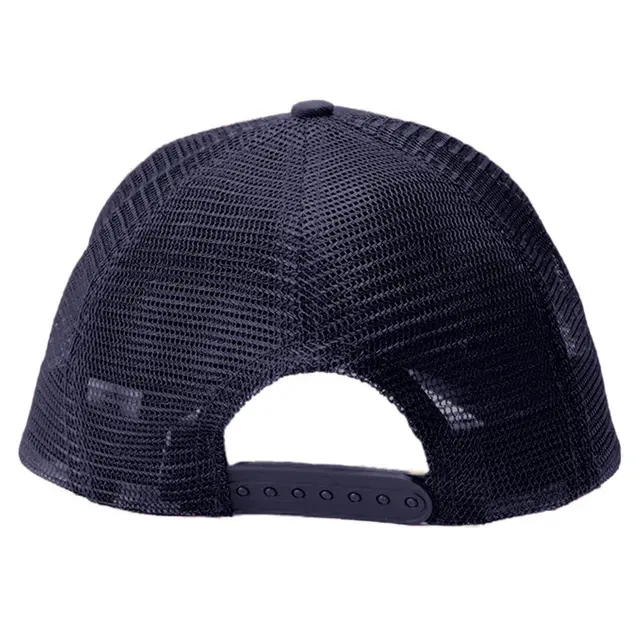 Big Accessories 5-Panel Twill Trucker Cap bx010 Navy Back