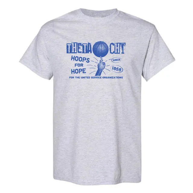 Theta Chi Basketball Spin on Finger Illustration Philanthropy Shirt 2
