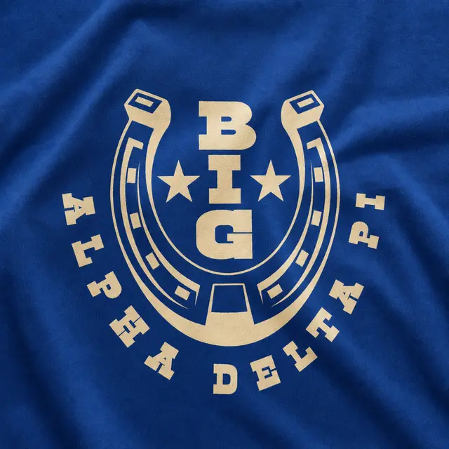 Alpha Delta Pi Horseshoe Big Little Reveal Tank