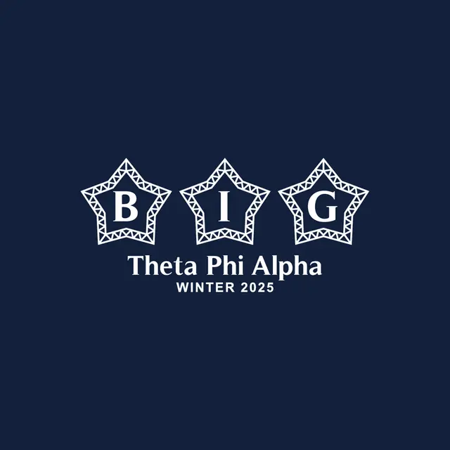 Theta Phi Alpha Star Text Big Little Reveal Shirt