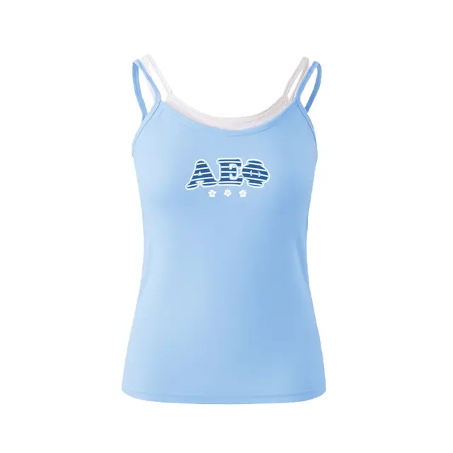 Alpha Epsilon Phi Striped Lettering Floral PR Tank 2