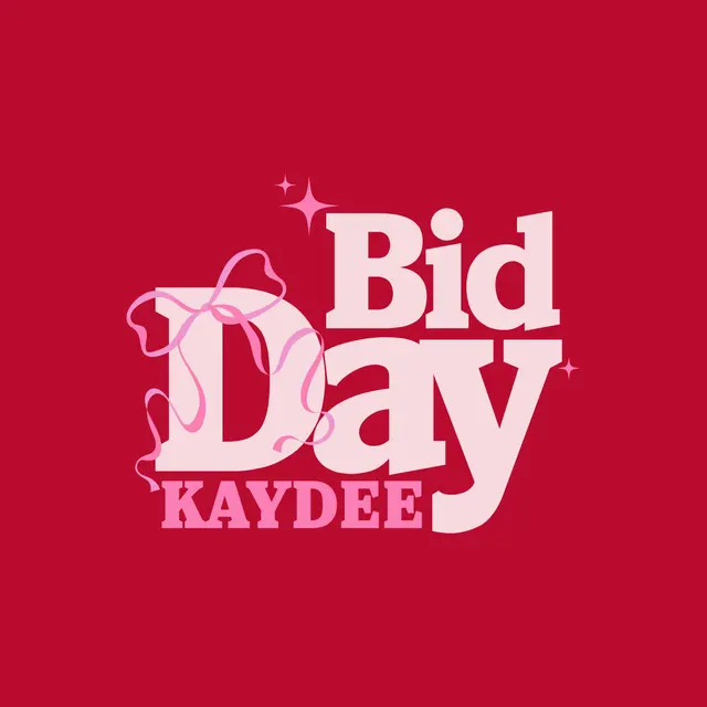 Kappa Delta Ribbon Text Bid Day Tank