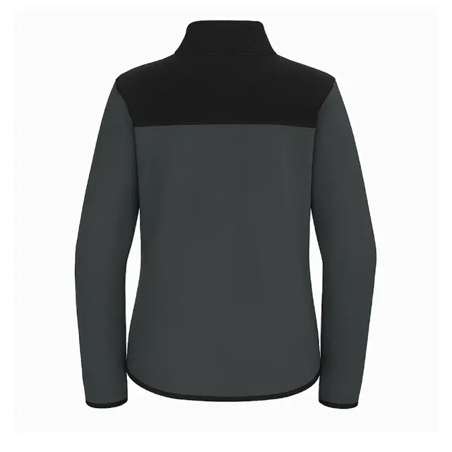 Women's Glacier Full-Zip Fleece Jacket Asphalt Grey TNF Black Back