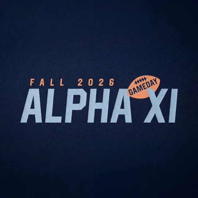 Alpha Xi Bold Lettering Game Day Tank