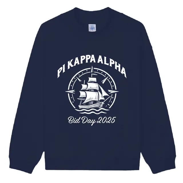 Pi Kappa Alpha Nautical Compass Rush Crewneck 2