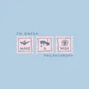 Chi Omega Stamp Design Philanthropy Shirt