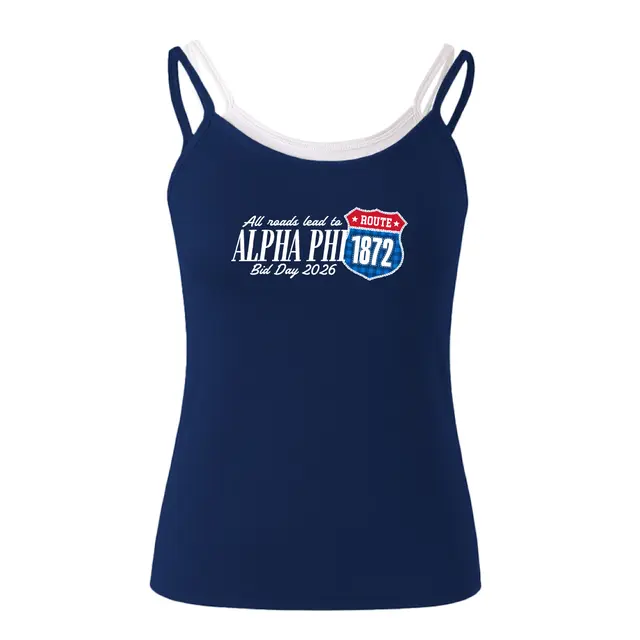 Alpha Phi Route Shield Bid Day Tank 2