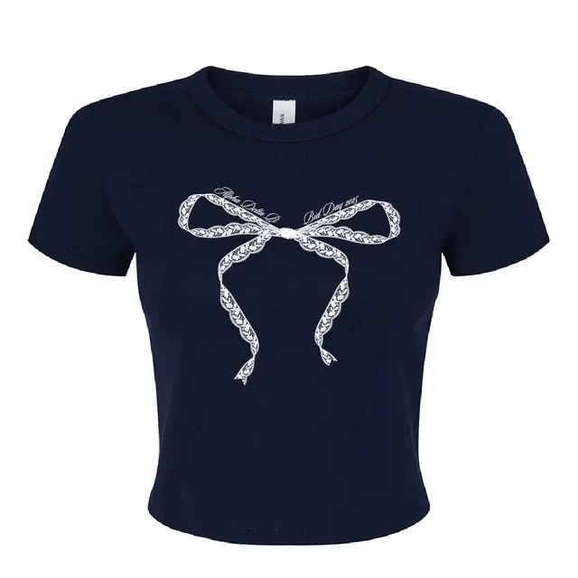Alpha Delta Pi Lace Bow Text Rush & Bid Shirt 2