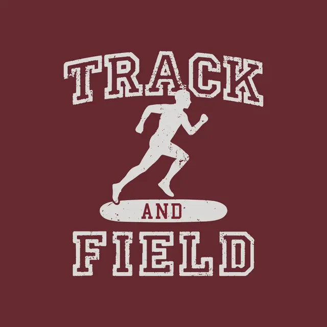Track and Field Runner Graphic PR Hoodie