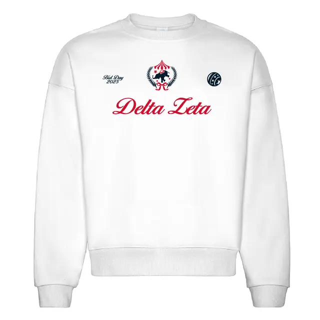 Delta Zeta Elephant Crest Bid Day Crewneck 2