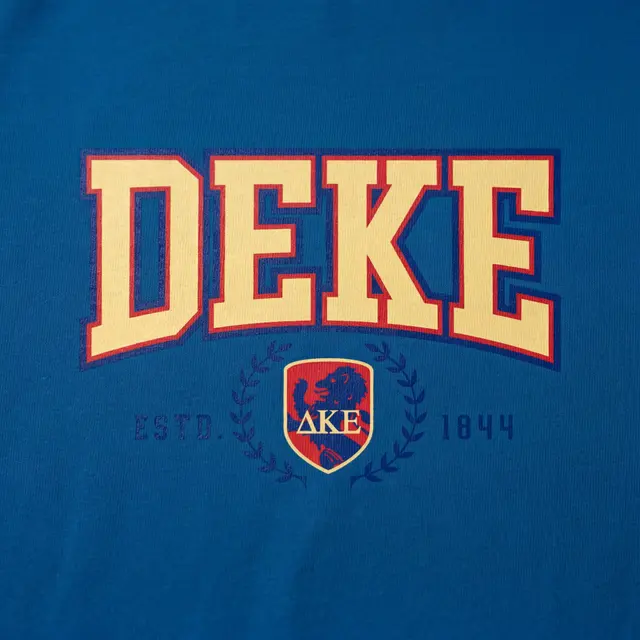 Delta Kappa Epsilon Block Lettering Crest PR Hoodie