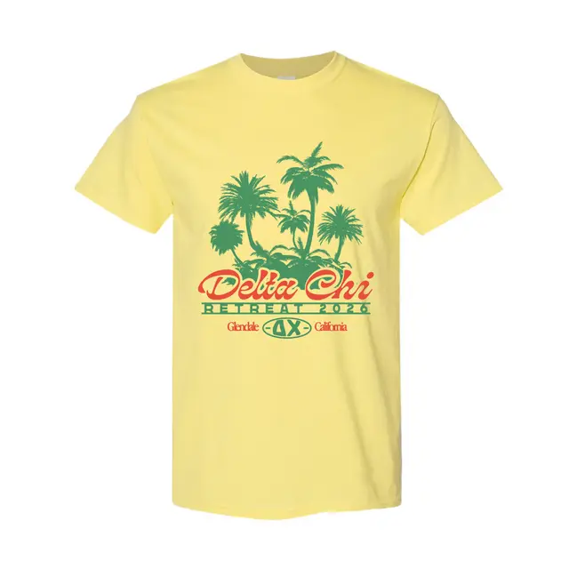 Delta Chi Palm Trees Retreat Shirt 2