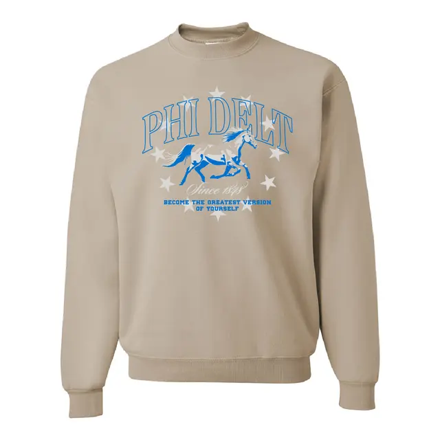 Phi Delta Theta Horse and Stars PR Crewneck 2
