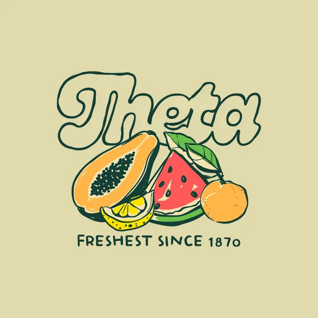 Kappa Alpha Theta Fruit Graphic PR Tank