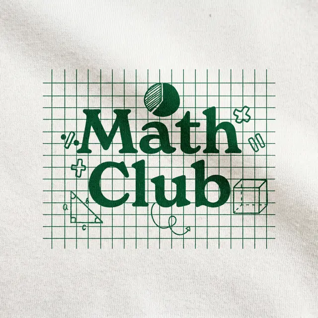 Math Club Grid Pattern Iconography PR Sweater