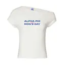 Alpha Phi Bold Block Lettering Mom's Day Shirt 2