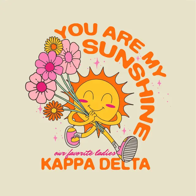 Kappa Delta Colorful Floral Sunshine PR Hoodie