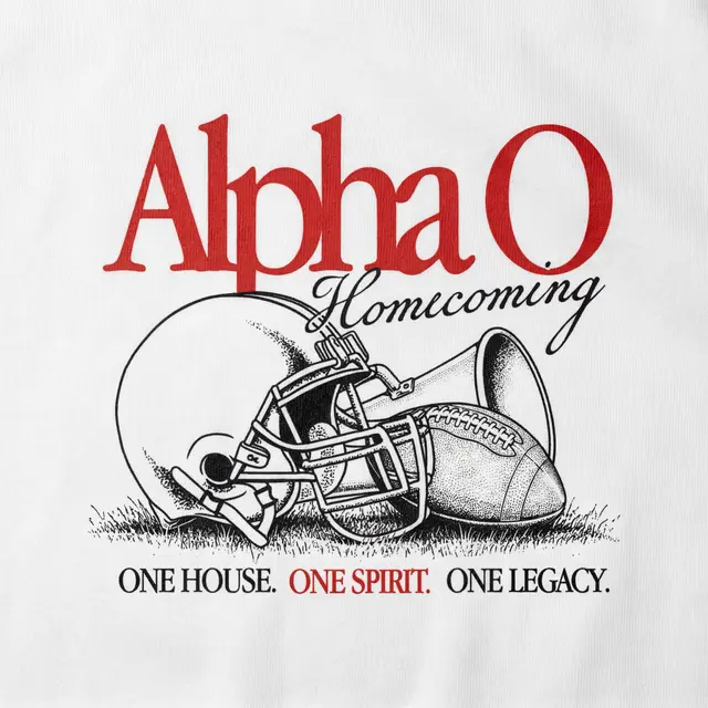 Alpha Omicron Pi Football Helmet Homecoming Crewneck