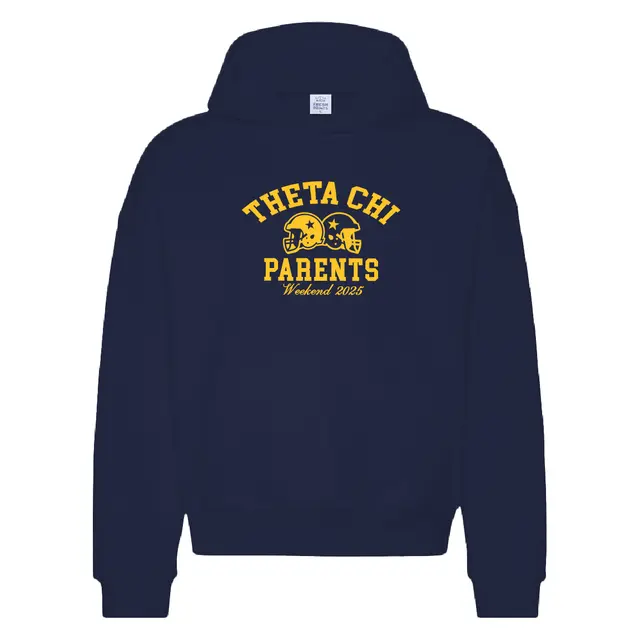 Theta Chi Football Helmets Parents Weekend Hoodie 2
