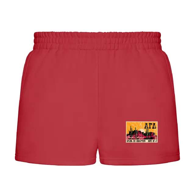 Alpha Gamma Delta Sunrise Desert Graphic PR Shorts 2