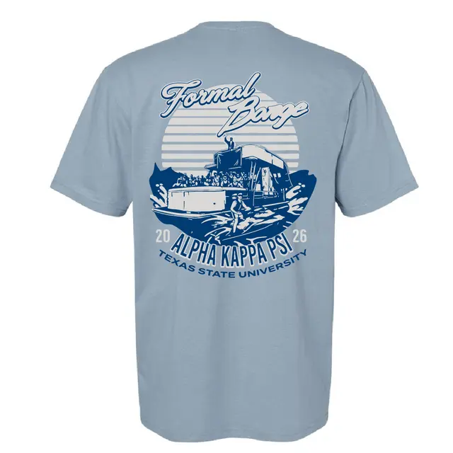 Alpha Kappa Psi Retro Boat Scene Formal Shirt 2