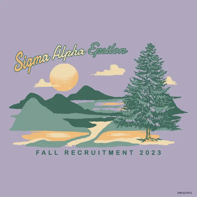 Sigma Alpha Epsilon Sunny Green Valley Design for Tank for Fraternity PR