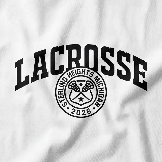 Lacrosse Team Block Lettering Seal Design PR Hat