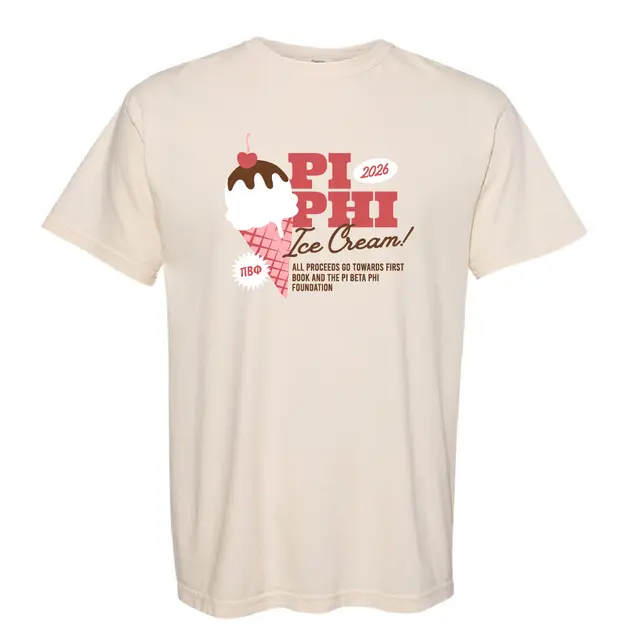 Pi Beta Phi Ice Cream Cone Philanthropy Shirt 2